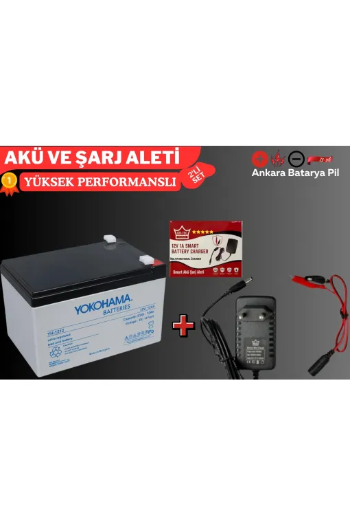 YOKOHAMA 12V 12 AH VE 1 AMPER AKÜ ŞARJ CİHAZI YOKOHAMA 12V 12 AH VE 1 AMPER AKÜ ŞARJ CİHAZI